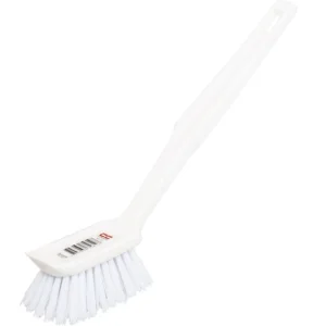 Opvaskebørste, 27cm, hvid, stive børstehår, skrabekant, 1 stk.