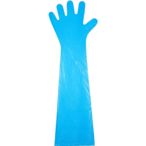 Veterinærhandske, ABENA, Blå, One size - 100 stk.