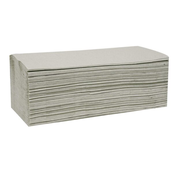 Håndklædeark, 1-lags, V-fold, genanvendt papir, 22x20/11cm, 5000 stk.