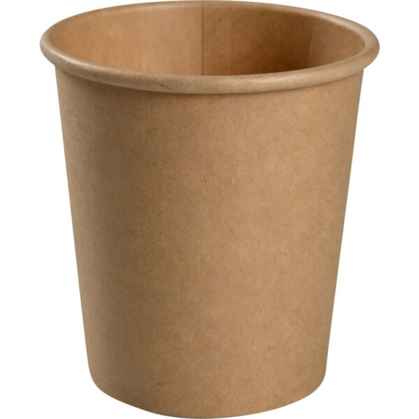 Portionsbæger/papkrus, 6,5cm, Ø6,15cm, brun, 1000 stk.