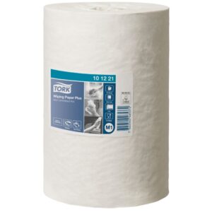 Håndklæderulle, Tork 101221 M1 Plus, 2-lags, mini, blandingsfibre, 74,9m x 21,5cm, Ø14cm, 11 stk.