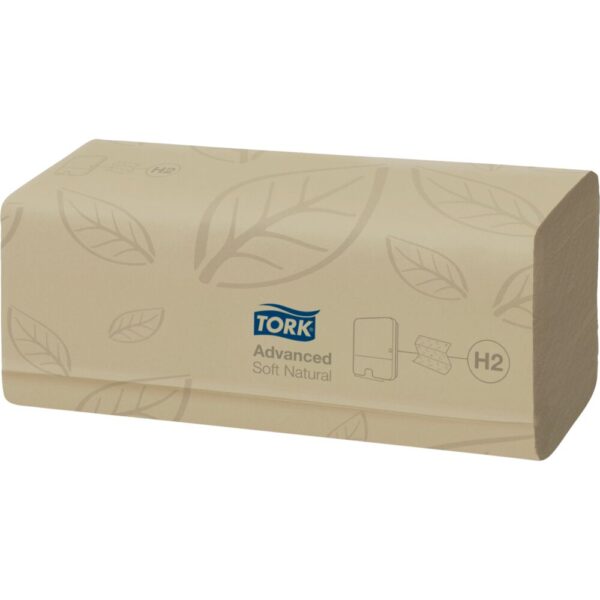 Håndklædeark, Tork 130299 Xpress H2 Advanced, 2-lags, Z-fold, genanvendt papir, 21,3x24/8cm, 3780 stk.