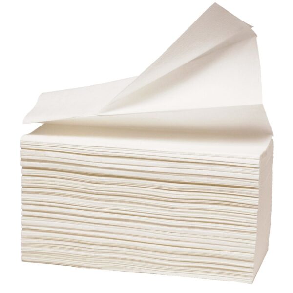 Håndklædeark, Abena Care-Ness Excellent Plus, 2-lags, Z-fold, nyfiber, 24x20,3/8cm, 2600 stk.