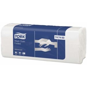 Papirvaskeklud, Tork 747450 H3, 6-lags, C-fold, engangs, 19x25, 1600 stk.