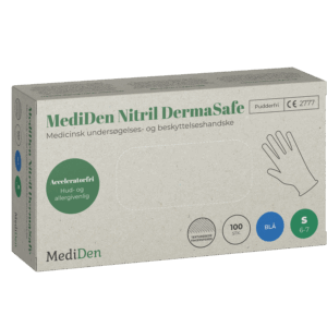 MediDen Nitril DermaSafe, Blå, XS-L