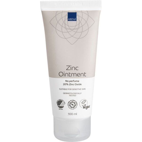 Zinksalve, ABENA, 100ml, 20% zink, uden parfume
