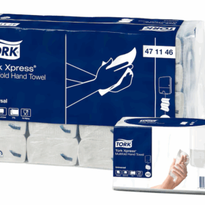 Håndklædeark, Tork 471146 H2 Universal, 2-lags, Z-fold, blandingsfibre, 21,5x24cm/8cm, 3800 stk.