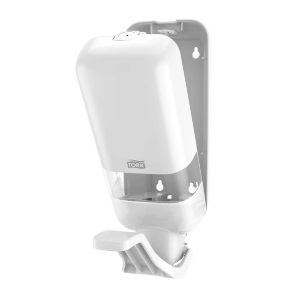 Tork 564100 Dispenser til sæbe og hånddesinfektion med albuegreb, hvid, S4 - Image 2