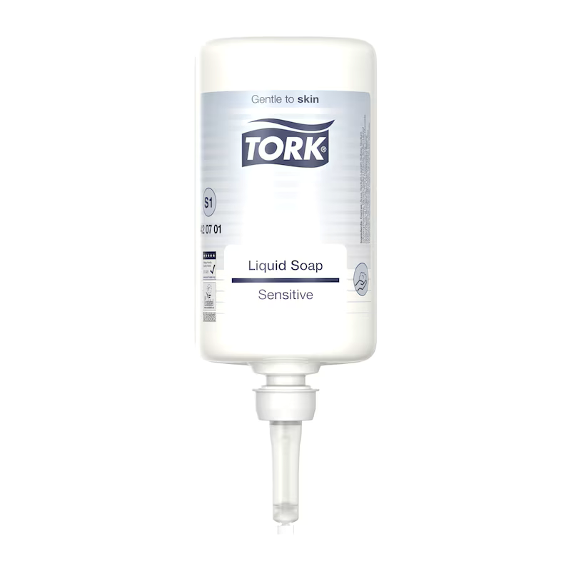 Tork Håndsæbe S1, flydende, sensitiv, 1l, 420701