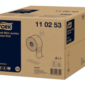 Tork Jumbo mini toiletpapir T2, premium, 2-lags, 170m, 110253, 12 stk.