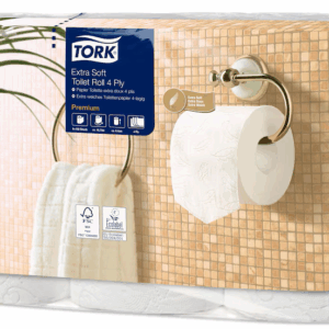 Tork toiletpapir T4, premium, 4-lags, 19m, 110406, 42 stk.