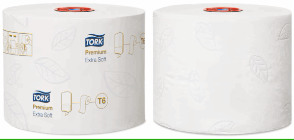 Tork Mid-size toiletpapir T6, premium, 3-lags, 70m, 127510, 27 stk. - Billede 2