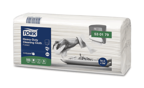 Tork rengøringsklud W4, industriaftørring, 530179 (530178), 4x105 stk. - Image 2