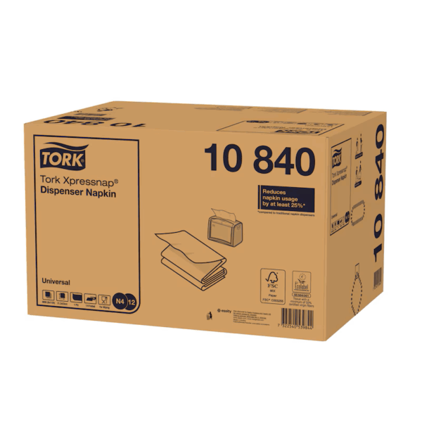 Tork Serviet N4, universal, 1-lags, 10840, 9000 stk.
