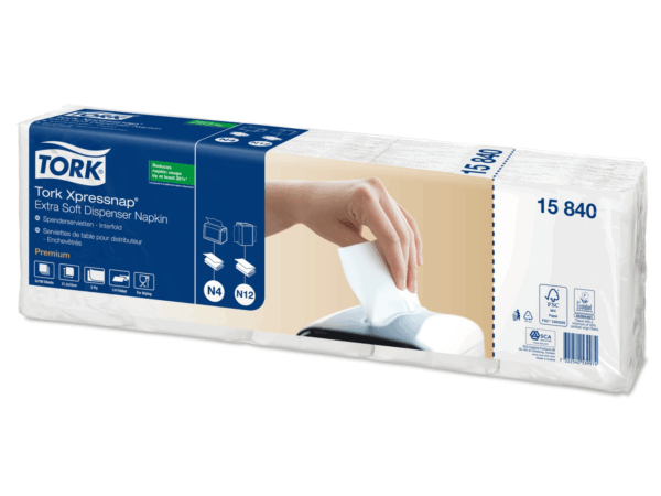 Tork Serviet N4, premium, 2-lags, 15850, 8000 stk.