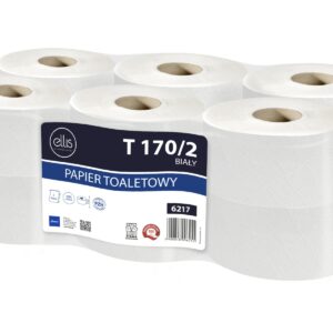 Ellis Jumbo mini toiletrulle, 2-lags, 160m, 12 stk.