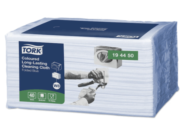Tork rengøringsklud W8, allround, blå, 194450, 8x40 stk. - Image 2
