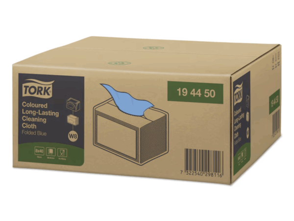 Tork rengøringsklud W8, allround, blå, 194450, 8x40 stk. - Image 3