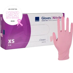 Abena 290730, Nitril Classic Sensitive, Pink, Flere størrelser