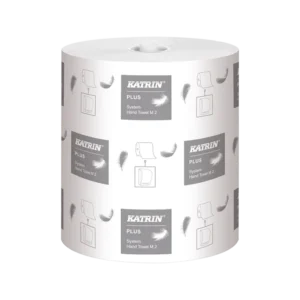 Håndklæderulle, Katrin plus system 58167, 2-lags, nyfiber, 140m x 21cm, Ø19cm, 6 stk.