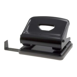 Hulapperat, sort, 2-huls til, 25 ark