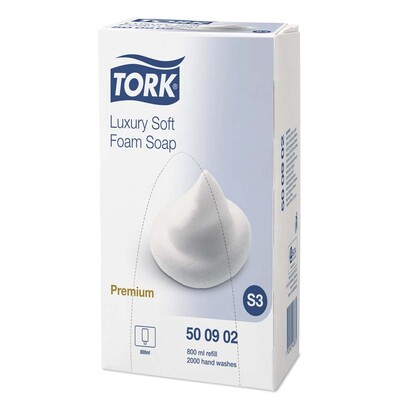 Tork Håndsæbe S3, skumsæbe, premium luksus, 800ml, 500902