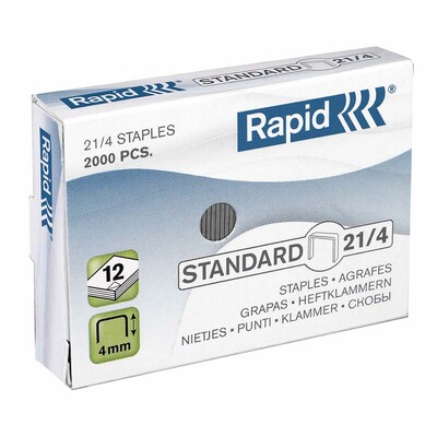 Hæfteklammer Rapid 21/4, galvaniserede, 2000 stk