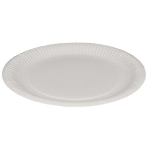 Paptallerken, ABENA Gastro, Ø23cm, hvid, pap, kaolin coating, 100 stk.