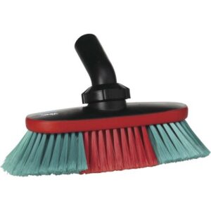 Autobørste med vandgennemløb, Vikan, 250mm, blød, sort