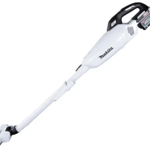 Støvsuger, Makita XGT, 40V, Lithium-Ion, hvid, 1-rums, 0,7 l, HEPA, inkl. batteri & lader