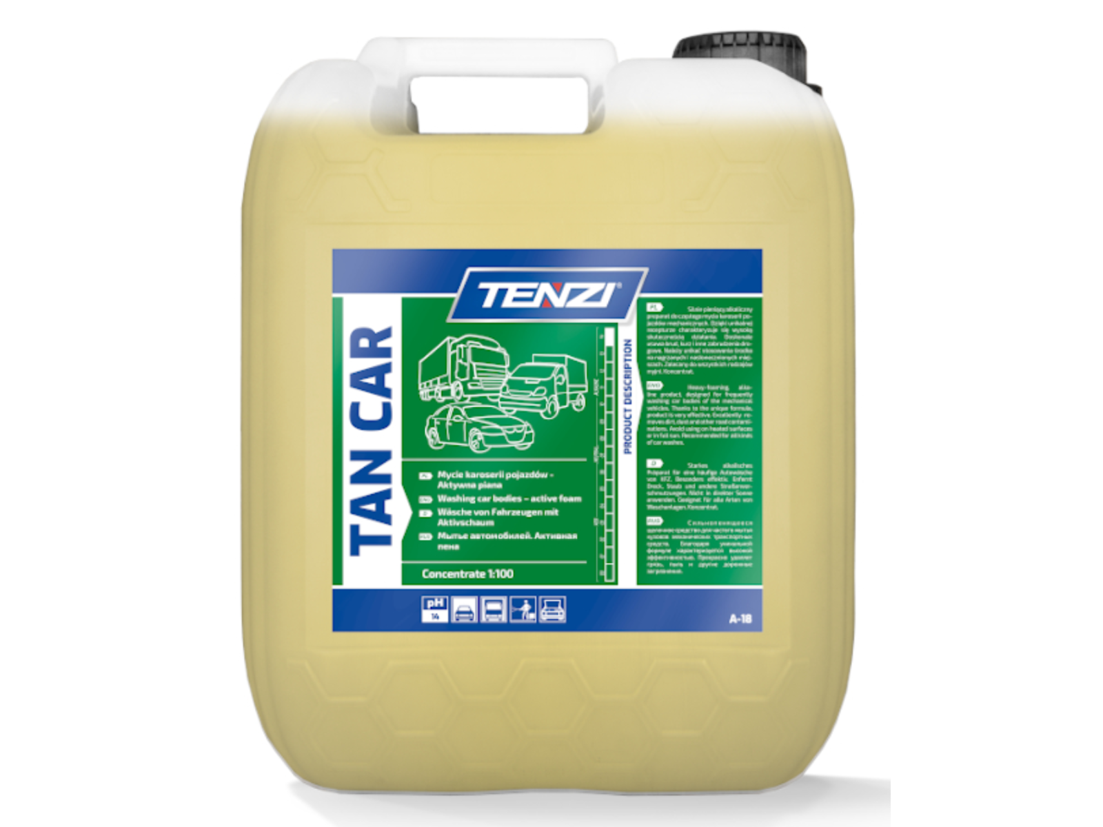 TAN CAR A18 Tenzi, 5l, aktiv vaskeskum