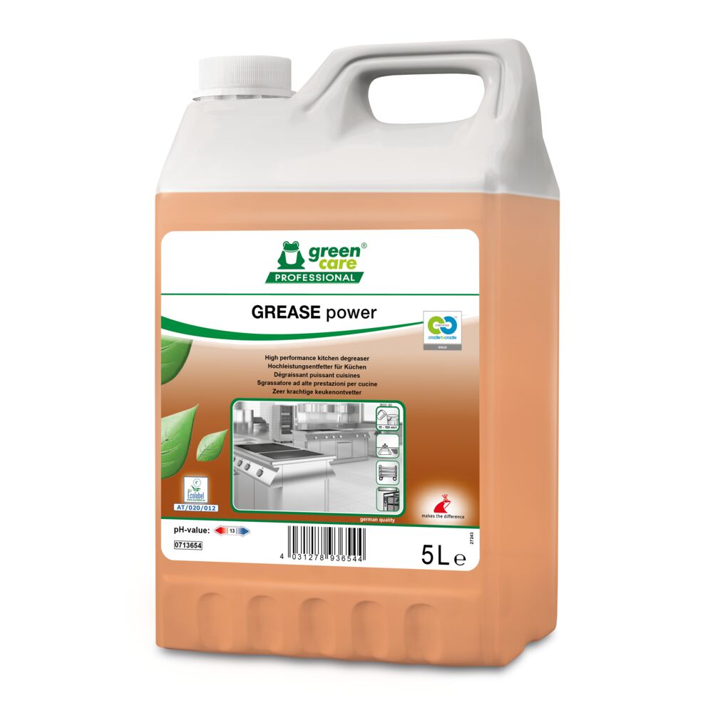 Ovn- og grillrengøring, Green Care Professional GREASE Power, 5l , med farve, uden parfume