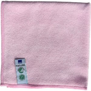 Rengøringsklud, ABENA 100000822503 Puri-Line Soft, mikrofiber, rød, 10 stk.
