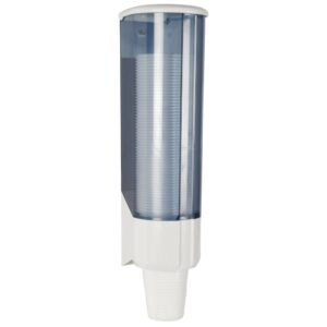 Dispenser til 21 cl plastik drikkebægre, hvid, ABS