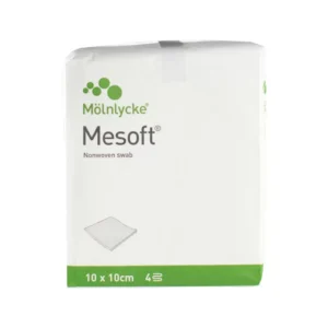 Afspritningsstykke, Mölnlycke Mesoft, 4-lags, 30g/m2, 10x10cm. - 100 stk