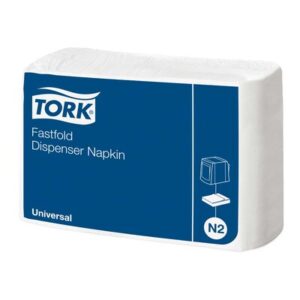 Serviet Tork Fastfold N2 hvid 30x24cm 1-lags 10800 stk.