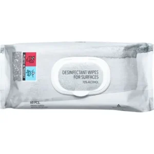 Overfladedesinfektionsserviet, Abena Ena Living, 25x20cm, 70% alcohol, 60 stk.