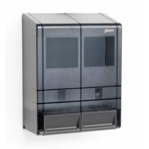 Dispenser dobbelt, Plum, til bag-in-box, grå - 1 stk.