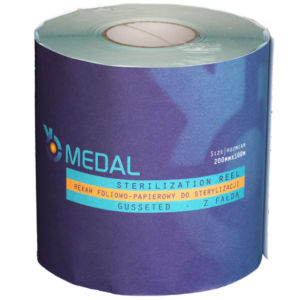 Autoklaverulle, MEDAL, med fold, 20cmx100m. - 1 stk.