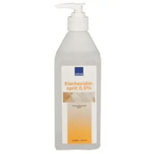 Kirugisk hånddesinfektion, Abena, 85% ethanol, 0,5% chlorhexidin, 600 ml. - 1 stk.