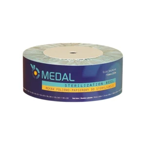 Autoklaverulle, MEDAL, uden fold, 7,5cmx200m. - 1 stk.