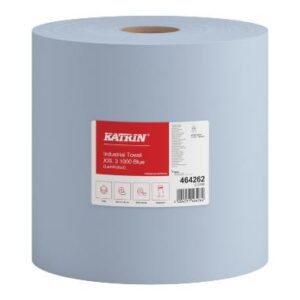 Aftørringsrulle, Katrin 464262, plus XXL, 3-lags, blå, 360m. - 1 stk.