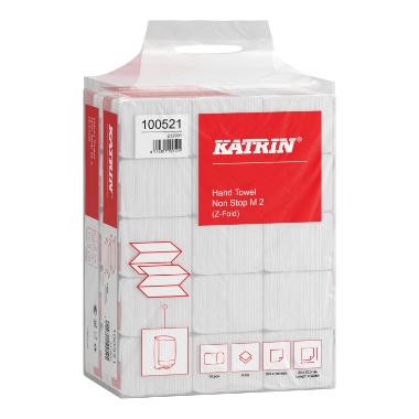 Håndklædeark, Katrin 100521, 2-lags, Z-fold, nyfiber, 20,3x24/8cm. - 3000 stk. - Billede 2