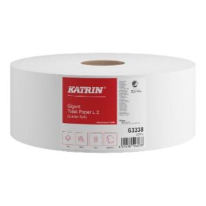 Toiletpapir, Katrin 63338, gigant L, 2-lags, 380m. - 6 stk.